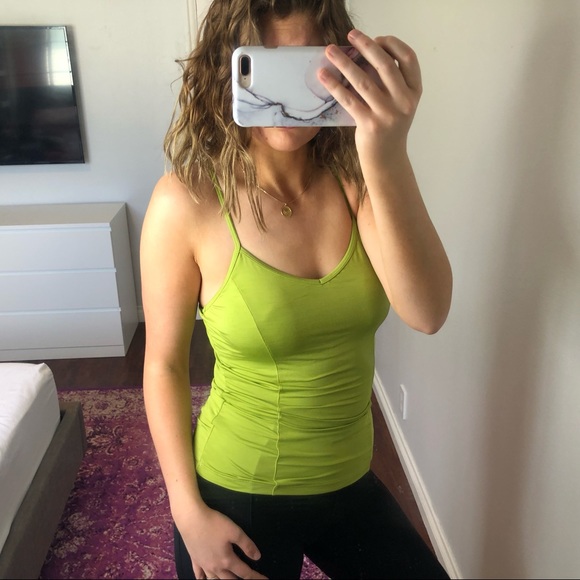 Prana Tops - Prana Lime Green Yoga Bra Tank